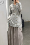 MUTEDANCE cashmere top MD23FW95 gray PM112